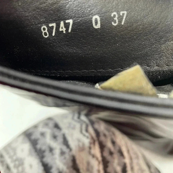 Ascot 1908 Equestrian Embossed Riding Boots Brown Black Leather Size 37/6.5 - Picture 10 of 10